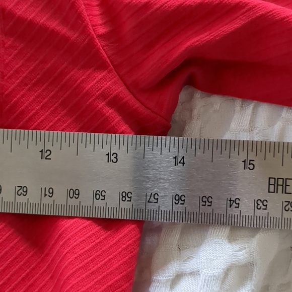 Athleta XS RED Flurry Balaclava Seamless Hoodie Pullover Compression Thumbhole - Picture 5 of 9